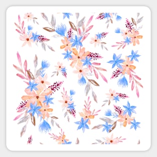 Flower bouquet (Maroon and orange) Sticker